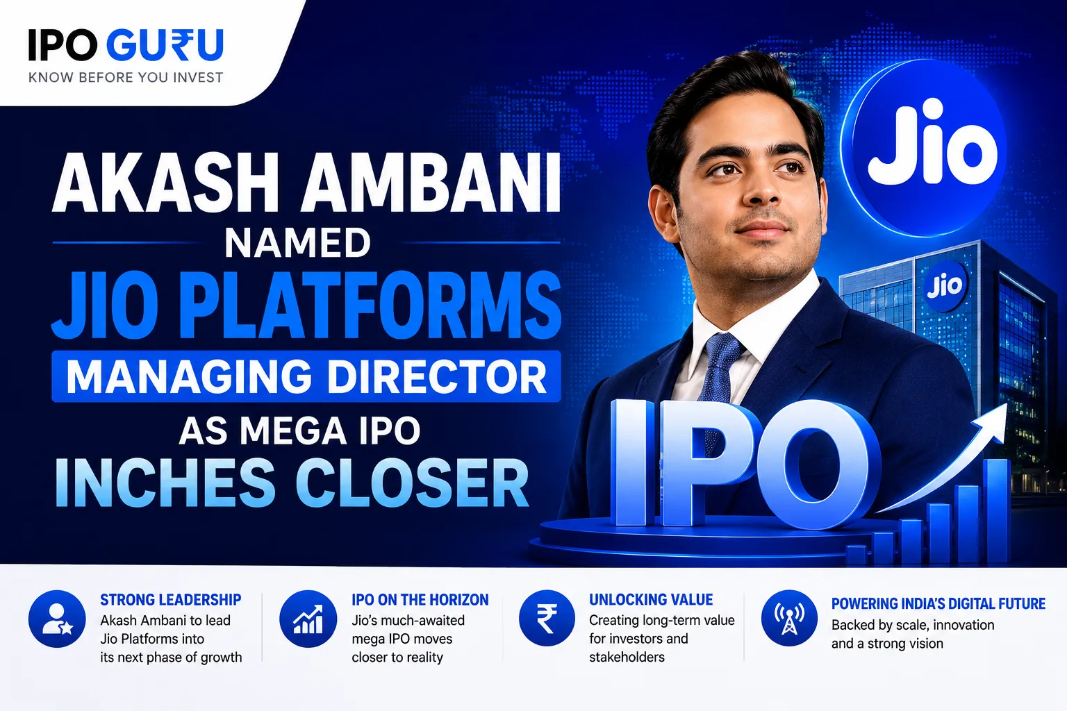 Akash Ambani Named Jio Platforms Managing Director As Mega IPO Inches Closer