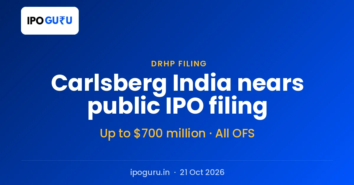 Carlsberg India IPO: Public Filing Near, $700 Million