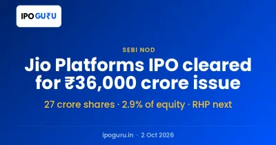 Jio Platforms IPO Valuation Reported at $143-146 Billion, Papers Due 12 October